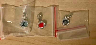 Set Of 3 I Love PR Special Puerto Rico Country Exclusive Charms Silver Tone - Image 1 of 4