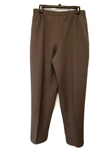 DonnKenny Classics Womens Vintage 1990’s Taupe Elastic Waist Dress Pants Size 14 - Picture 1 of 4