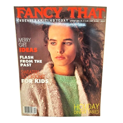 Fancy That Crochet & Knitting Today Magazine Winter 1986 Merry Gift Ideas - Image 1 of 4