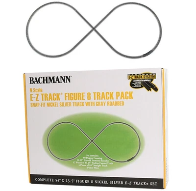 Bachmann ~ N Scale ~ New 2025 ~ Figure 8 Starter Track Pack Set ~ 44878 - Image 1 of 3