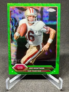 2023 Topps Composite Chrome Joe Montana /99 Green Wave Refractor #16 49ers - Picture 1 of 3