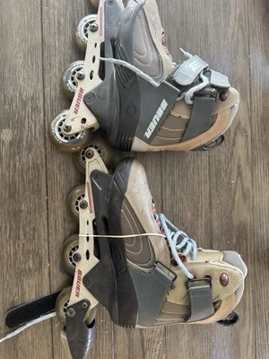 BAUER Xtra 76mm Inline Keel Hockey Skates Size 8.5 US W  - Image 1 of 4