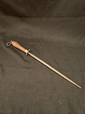 Afilador de cuchillos de acero Stick Dee’s #2 19” afilador de mango de madera de colección Foto 1 de 4