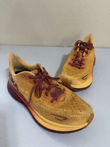 Hoka One One Clifton 9 Amber  Haze Sherbet Running Sneakers Shoes Men’s Size 9D - Picture 1 of 14