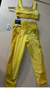 New with Tags Old Navy Active Yellow Sports Bra & Leggings Set Girls S (6-7) - Picture 1 of 5