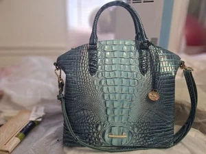 Brahmin Ombre Melbourne Collection Duxbury Satchel Bag Handtasche Spearmint Leder - Bild 1 von 10