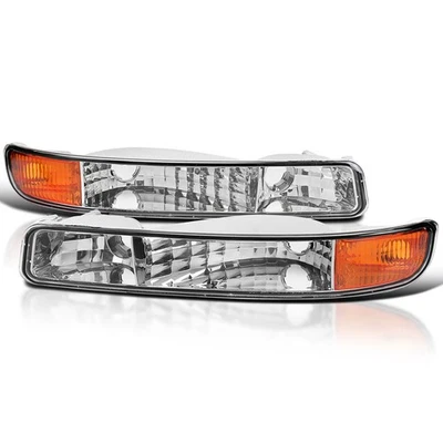 Se adapta a 1999-2006 GMC Sierra 2000-2006 Yukon XL luces de parachoques de estacionamiento transparentes lámparas Foto 1 de 4