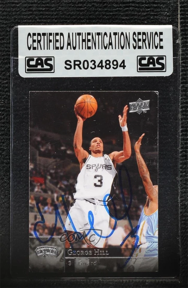 CAS Certified 2009-10 Upper Deck George Hill #179 Sealed Auto - Image 1 of 2
