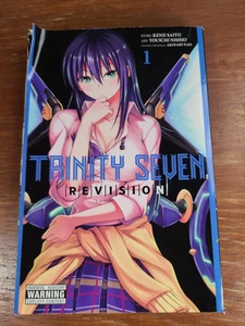 Trinity Seven revisione, vol. 1 manga di Saito Kenji tascabile inglese - Foto 1 di 6