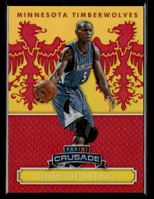 Gorgui Dieng 2014-15 Panini Excalibur #3 Crusade Red /99 Minnesota Timberwolves - Image 1 of 2