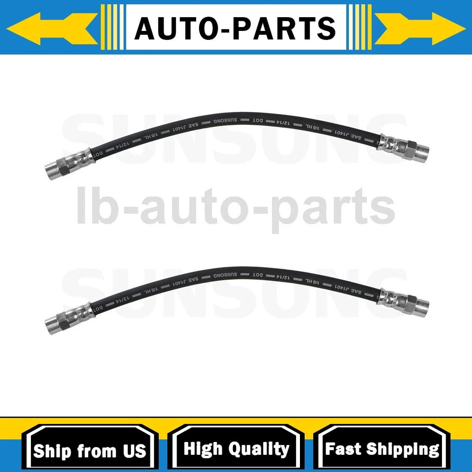 Front Brake Hose Line 2x For 1985 1986 1987 1988 BMW 735i 3.5L - Image 1 of 4