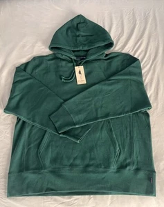 Rowing Blazers Ametora French Terry Hoodie in Hanover Green (made in Portugal) - Picture 1 of 10