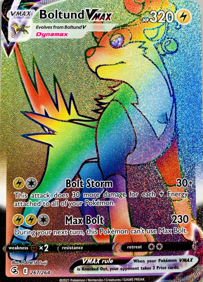 Boltund VMAX (Secret) 267/264 Swsh08: Fusion Strike Holo - Image 1 of 1