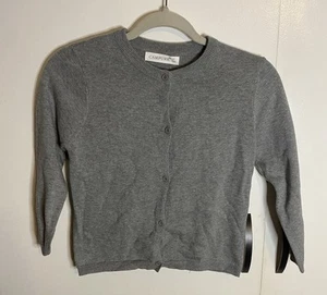 NWT Girls Grey Campure Cardigan Sweater Size 7Y - Picture 1 of 4