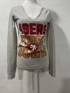 Victoria's Secret PINK NFL 49ers Y2K Top Langarm Glam Football Fan Girl SM - Bild 1 von 11