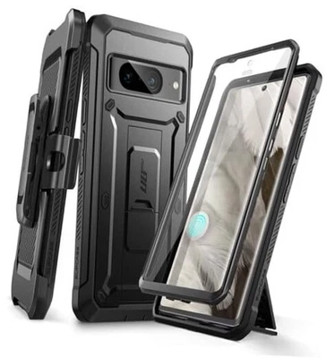  Funda para Google con Soporte y Clip para Cinturón (Unicorn Beetle Pro), Pixel 8A Negra Foto 1 de 4