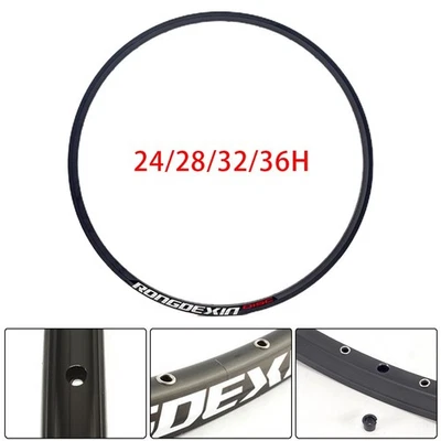 High Quality Bike Wheel Rim Rim 24/28/32/36 Holes Aluminum Alloy Disc Brake Rim - Imagen 1 de 4