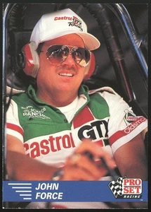 John Force 1991 Pro Set Racing #17 NHRA Rookie Card Funny Car RC - Picture 1 of 2