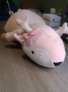 Pillowfort gewichtetes Plüsch rosa Hirsch Rentier Dekokissen - 3 Pfund - Zielscheibe - Bild 1 von 7