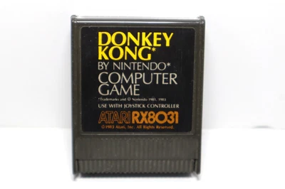 Atari 400 Computer Cartridge Cart Nintendo Donkey Kong 1983 NM - Image 1 of 3