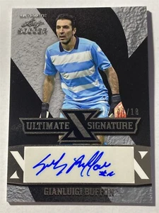 GIANLUIGI BUFFON 2022 Leaf Ultimate Soccer X Signatures Silver AUTO 7/18 - Picture 1 of 2