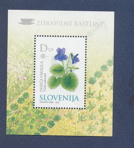 SLOVENIA - Scott 500 - MNH S/S - Flowers - 2002 Cover