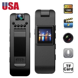 Mini Wearable Cam HD 1080P Clip Body Camera Night Vision Video Voice Recorder US - Picture 1 of 20