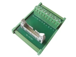IDC20 20-Pin Connector Signals Breakout Board Screw terminals DIN Rail - Picture 1 of 1