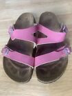 Birkis By Birkenstock Womens Pink Sandals Size 38 Us L7 M5