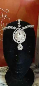 MATHA PATTI HEAD PIECE JEWELLERY HAIR PIN SIDE MATHA PATTI TIKKA - Picture 1 of 2