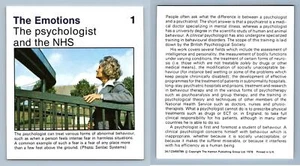 Psychologist & NHS #1 Emotions - Home Medical Guide 1975-8 Hamlyn Card - Picture 1 of 1