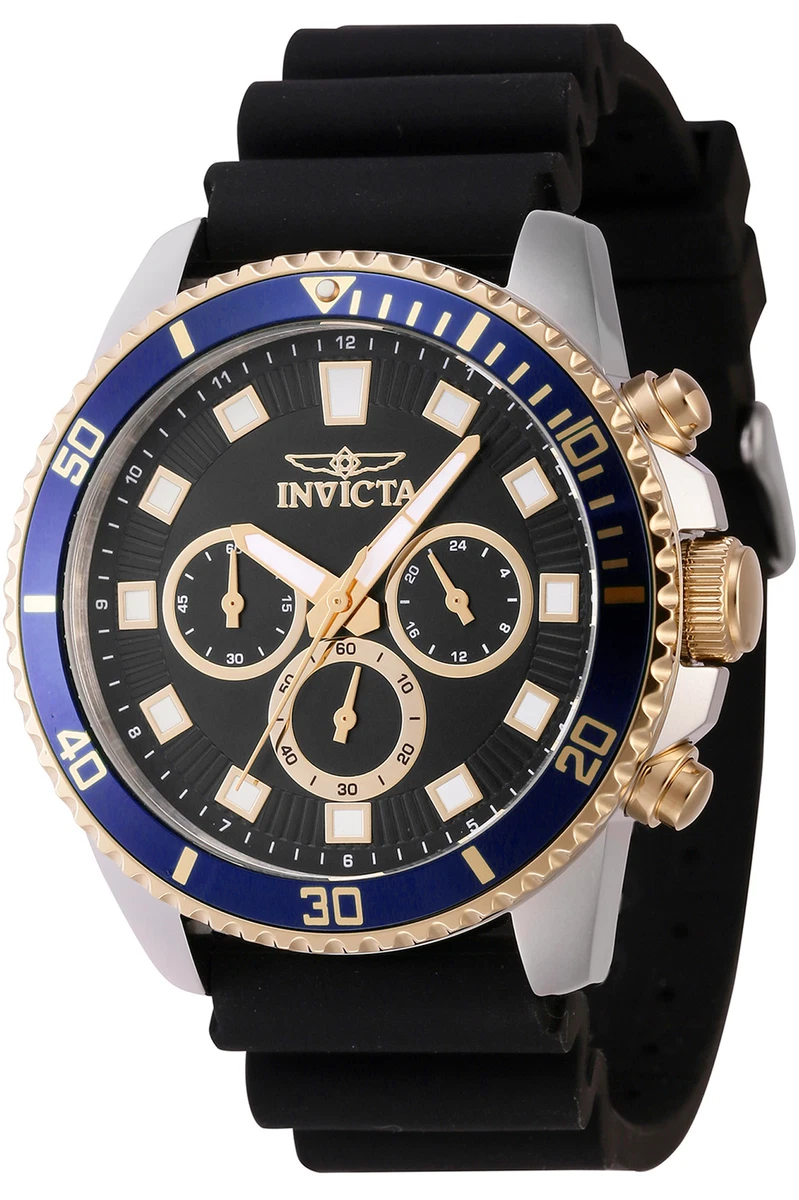 Invicta Pro Diver 37404: Orologio Uomo Quarzo 44mm Acciaio Quadrante Nero - Subacqueo 20 ATM