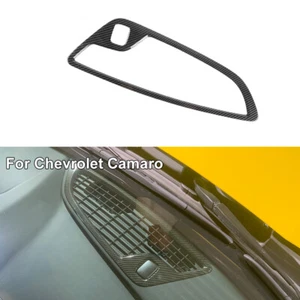 Carbon Fiber Center Console Dash Panel Cover Trim Bezels For Chevy Camaro 2016+ - Picture 1 of 9