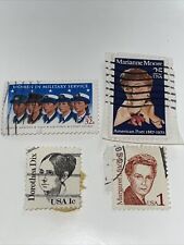 4 Stamp Lot Used Famous Women Marianne Moore, Margaret Mitchell Dorothea Dix USA