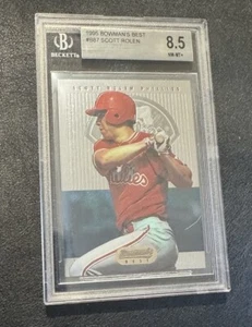 1995 Bowman's Best Blue #87 Scott Rolen Rookie RC BGS 8.5 NR-MINT +Cardinals HOF - Picture 1 of 3
