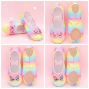 Girls Ballet Slippers Training Dance Shoes Exercise Jazz Novelty Dancing Gift - Picture 1 of 16