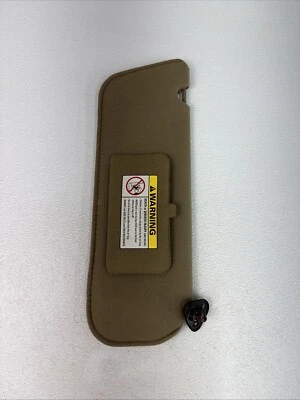 89-03 Ford Explorer Ranger Passenger Side Single Sun Visor With Mirror OEM Tan - Image 1 of 4