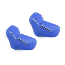 2PCS Car Inner Safety Seat Belt Buckle Clip Anti-Scratch Leather Protector Cover