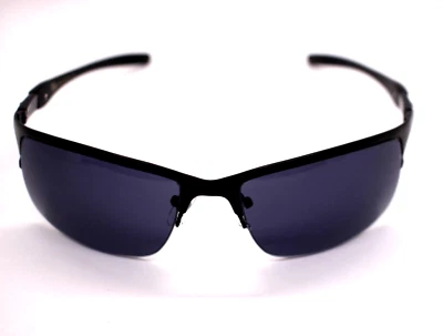 KHAN SUNGLASSES SHIELD BLACK/RED KN-M3734 GREY LENS ONE-PIECE - Image 1 of 4