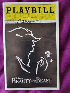 Beauty and the Beast 1997 Playbill 6 autographs program and Cd - Picture 1 of 5