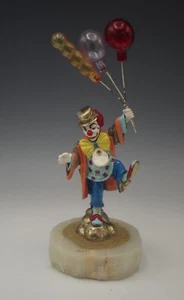 RON LEE  1989 CIRCUS CLOWN WITH BALLOONS FIGURINE ONYX BASE  LE 184/2500 SIGNED - Picture 1 of 9