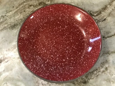 Cuencos grandes para pasta elige azul, rojo o verde. Diseño de motas. Juego de 2. Nuevo. Foto 1 de 4