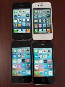 Lot of 4 Apple iPhone 4S A1387  16GB ( Verizon /Sprint ) For parts