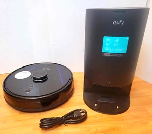 *WORKS READ* EUFY ROBOVAC LR30 HYBRID ROBOT VACUUM MOP CLEANER SELF EMPTYING - Picture 1 of 12