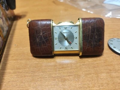 Reloj de Viaje Vintage MOVADO ERMETOPHON Suiza Alarma 17J _535 Foto 1 de 4