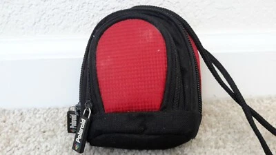 Polaroid Camera Bag Red/Black Carrying Case/Adjustable Shoulder Strap/Waist Loop - Image 1 of 4