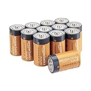 Amazon Basics D Cell 1.5 Volt Everyday Alkaline Batteries - Pack of 12 - Picture 1 of 3