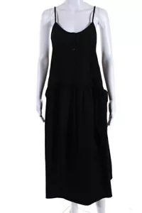 Henrik Vibskov Womens Poplin A Line Popover Hot Dress Black Cotton Size Small - Picture 1 of 5