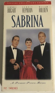Sabrina Vhs Tape Humphrey Bogart Audrey Hepburn William Holden - Picture 1 of 2