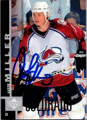 Aaron Miller 1997-98 Upper Deck #258 Auto Hand Signed - Image 1 of 2